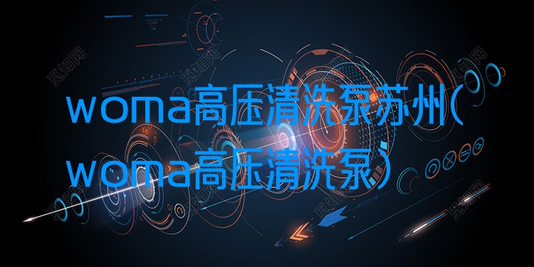 woma高压清洗泵苏州